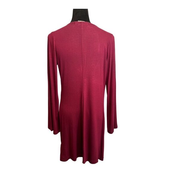 Free People Beach Cowl Neck Mini Dress Burgundy - Picture 2 of 9